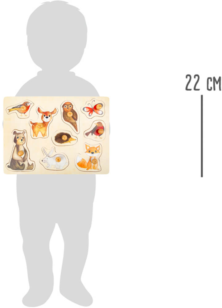 Puzzle in legno con pomelli: Foresta - Small Foot - Art. 11499