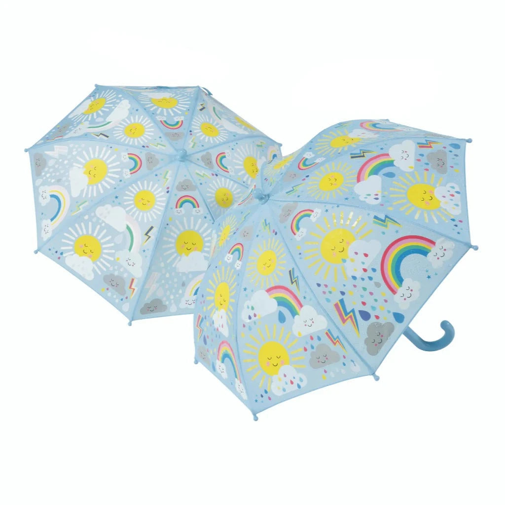 Ombrello Cambia Colore, Sole e Nuvole - Floss & Rock - Art. 6403