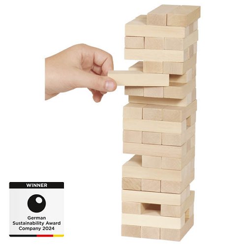 Gioco di equilibrio Torre legno naturale - Goki - Art. HS530