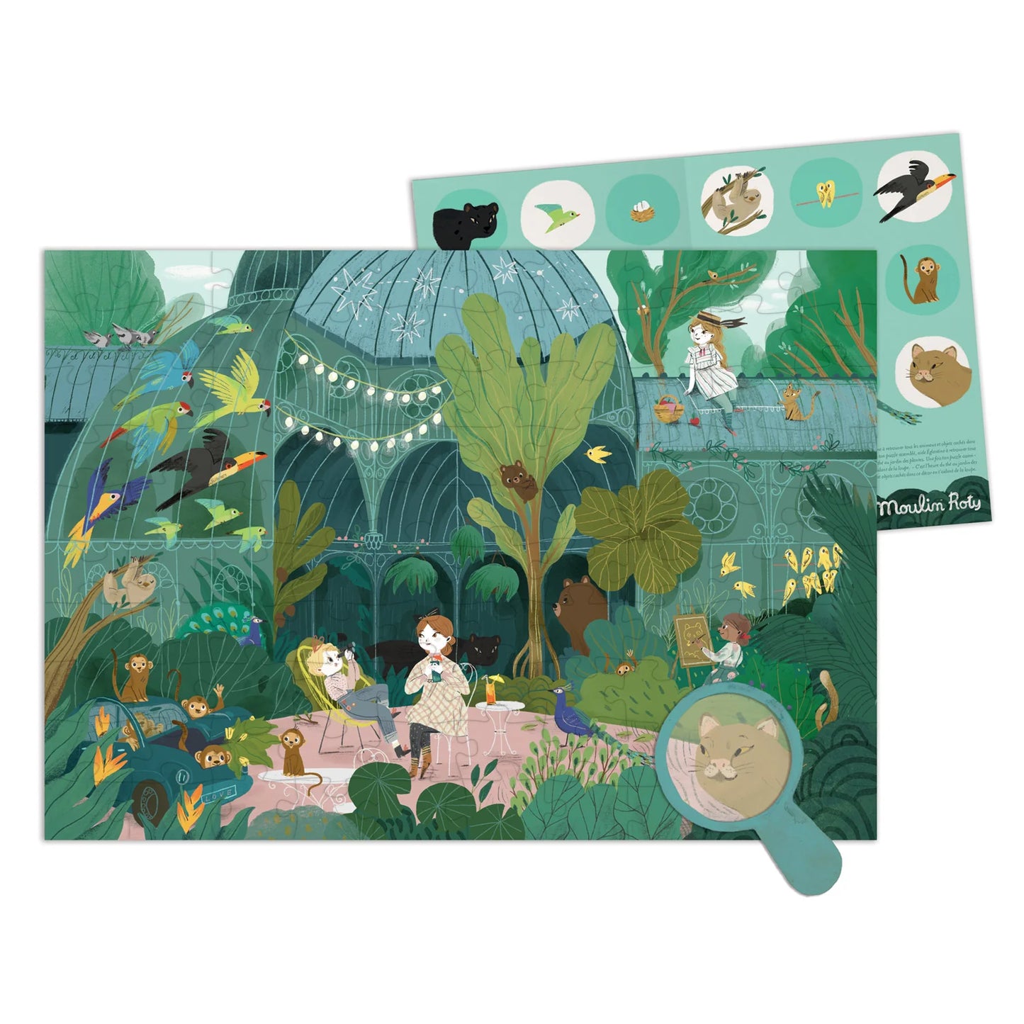 Puzzle In Giardino, 100 pezzi - Moulin Roty - Art. 642440