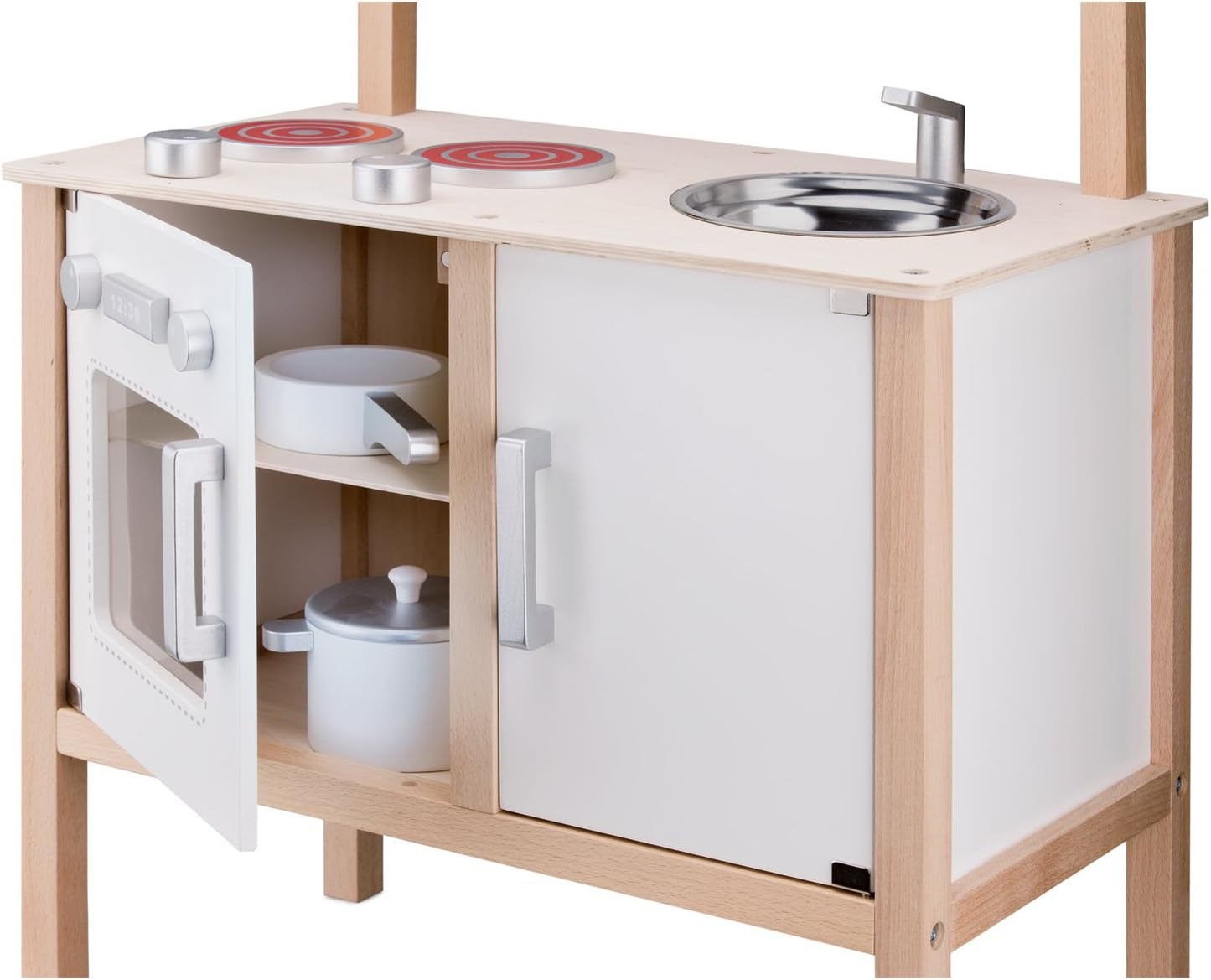 Cucina Bianca in Legno con Accessori - New Classic Toys - Art. 11050