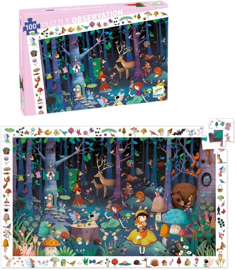 Puzzle Foresta Incantata 100 pz - Djeco - Art. 07504