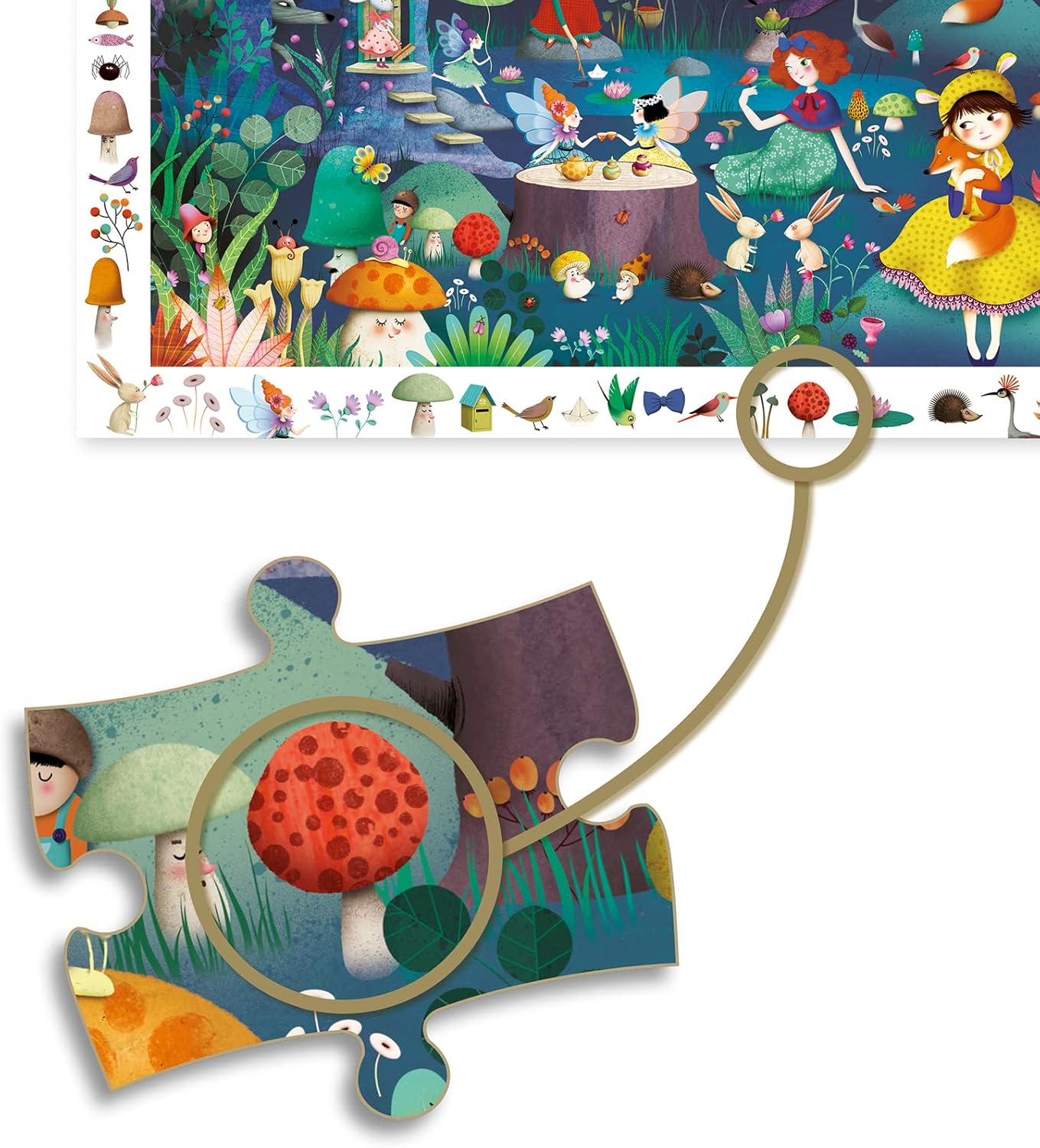 Puzzle Foresta Incantata 100 pz - Djeco - Art. 07504