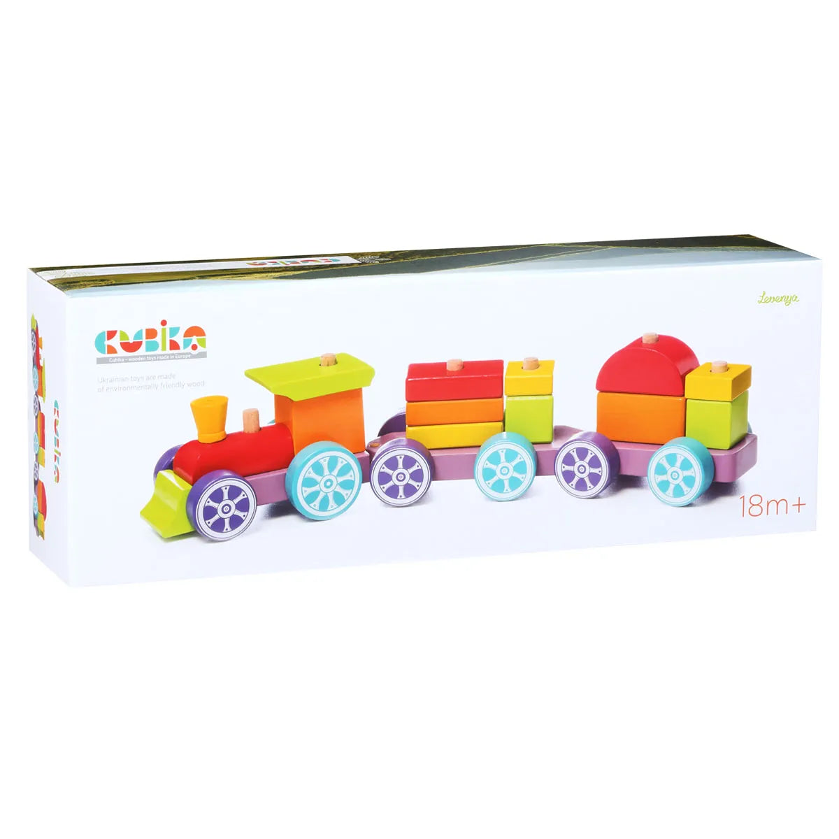 Treno Arcobaleno in Legno - Cubika - Art. 12923