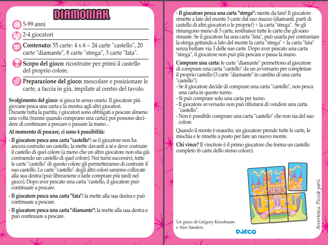 Diamoniak, Gioco di Carte - Djeco - Art. 05117