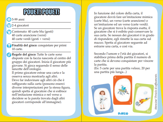 Pouet! Pouet!, Gioco di Carte - Djeco - Art. 05152