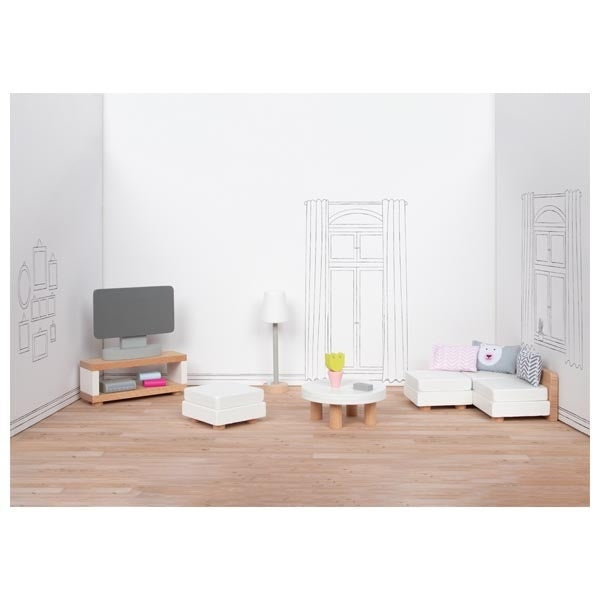 Arredo Soggiorno Casa delle Bambole - Goki - Art. 51494