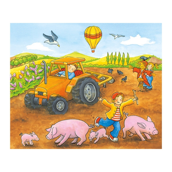 Puzzle 12 Cubi Alla Fattoria - Goki - Art. 57839