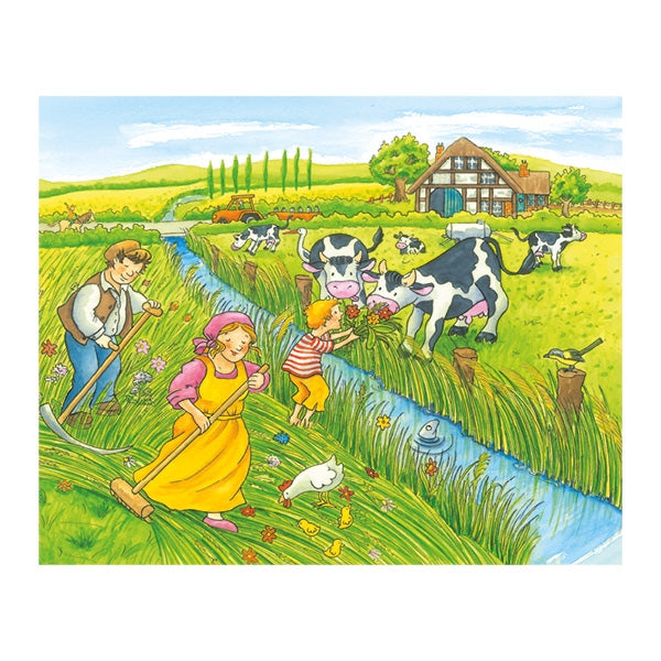 Puzzle 12 Cubi Alla Fattoria - Goki - Art. 57839