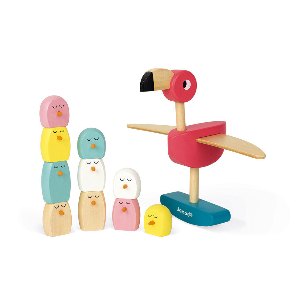 Gioco di Equilibrio Fenicottero Rosa - Janod - Art. 08230