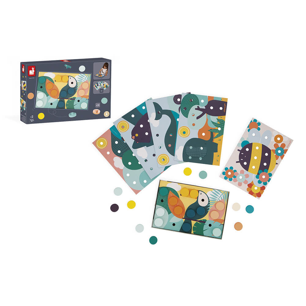 I Miei Primi Mosaici in Legno - Janod - Art. 08277