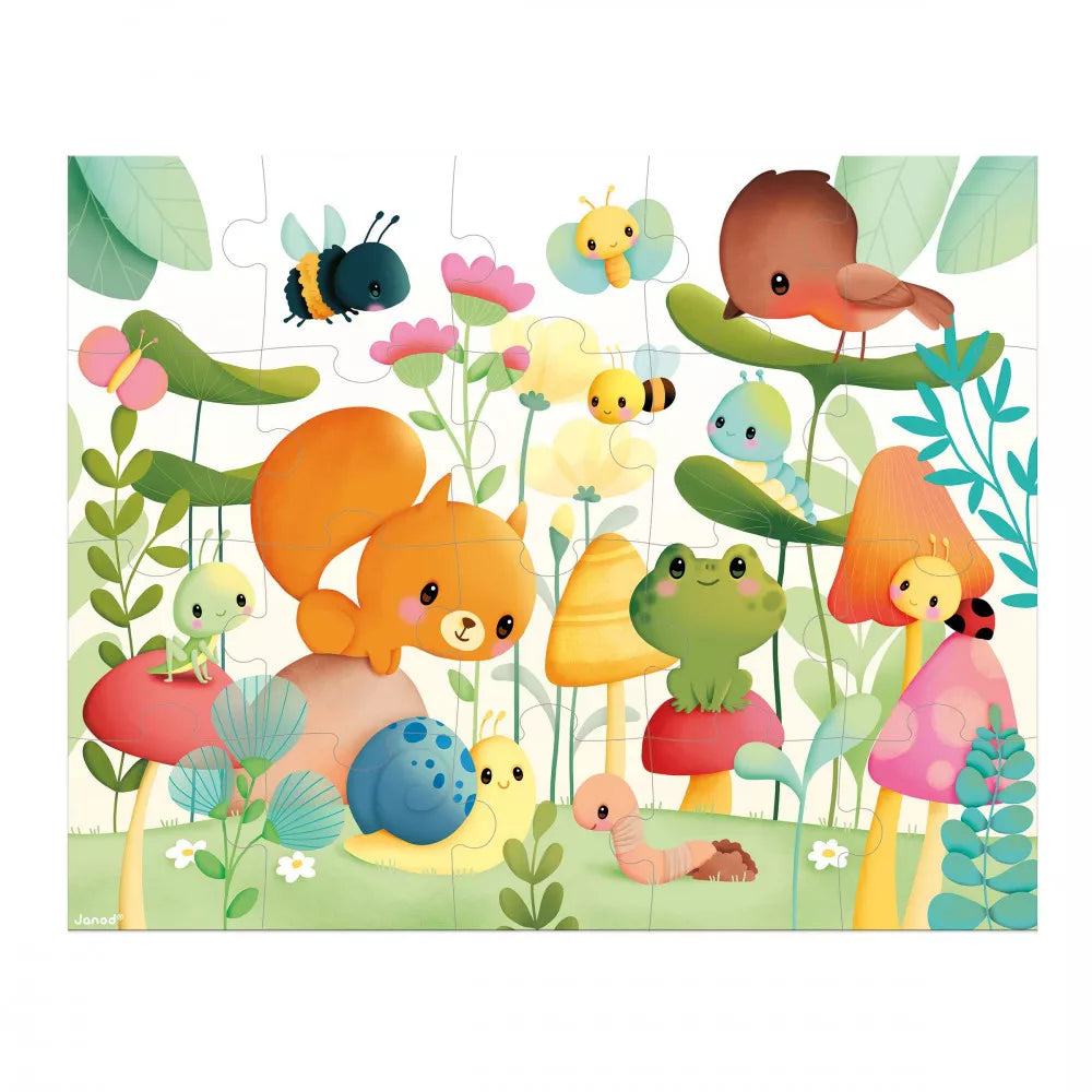 Puzzle Gli Amici del Giardino, 20 pezzi - Janod - Art. 02575