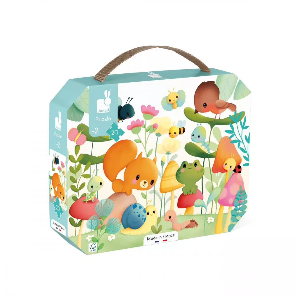 Puzzle Gli Amici del Giardino, 20 pezzi - Janod - Art. 02575
