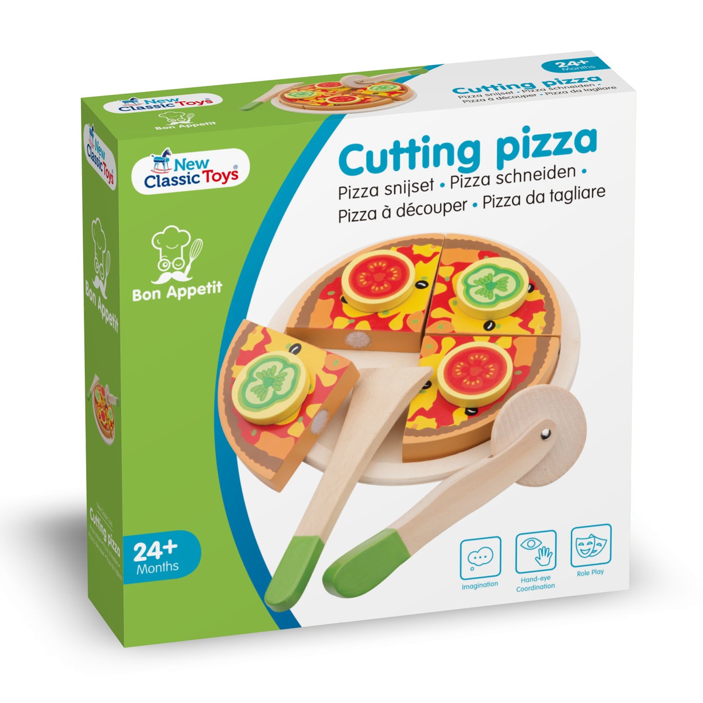 Pizza alle verdure in Legno da tagliare - New Classic Toys - Art. 10587