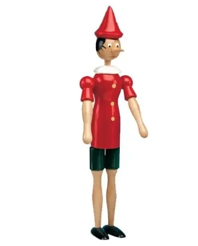 Burattino Pinocchio in Legno, cm 38 - C2 Rainoldi - Art. CP038