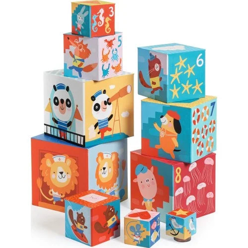 Cubi cartonato Spiaggia - Djeco - Art. 08509