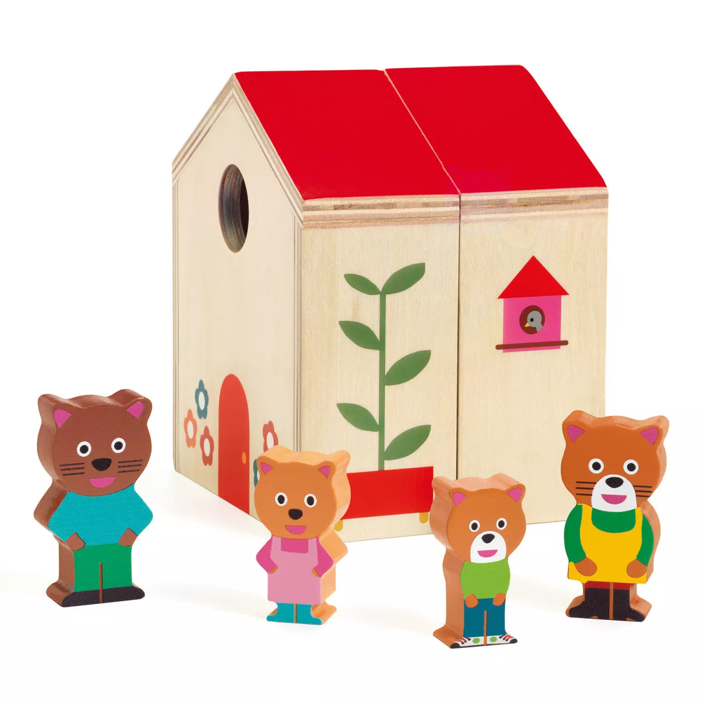 Minihouse con Casa e famiglia di Gattini - Djeco - Art. 06385