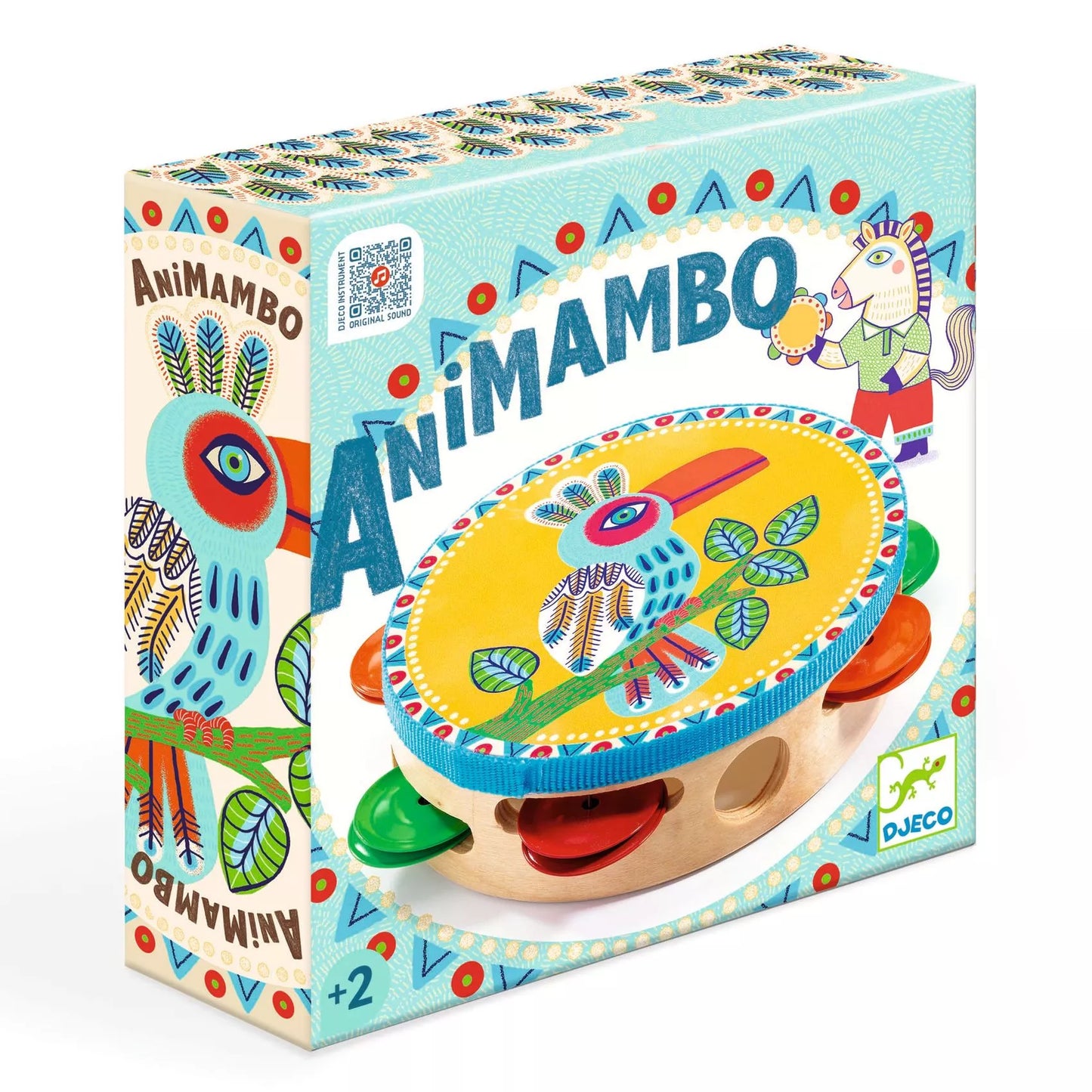 Tamburello in legno Animambo - Djeco - Art. 06005