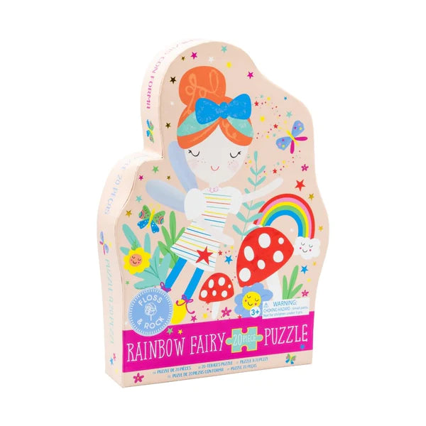 Puzzle in Cartonato: Fatina dell'Arcobaleno, 20 pezzi - Floss & Rock - Art. 6331