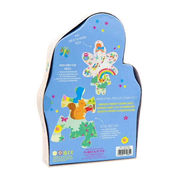 Puzzle in Cartonato: Fatina dell'Arcobaleno, 20 pezzi - Floss & Rock - Art. 6331