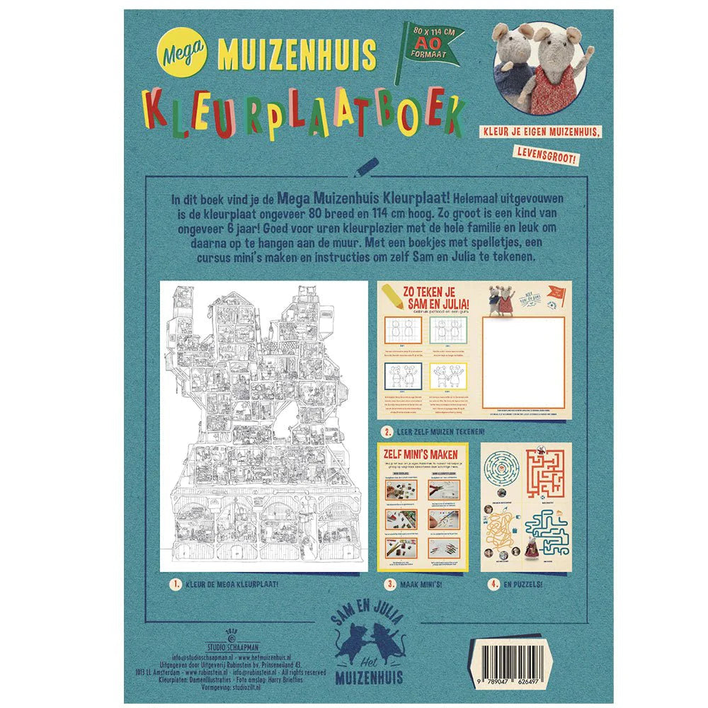 Libro da Colorare - The Mouse Mansion - Art. MH01015