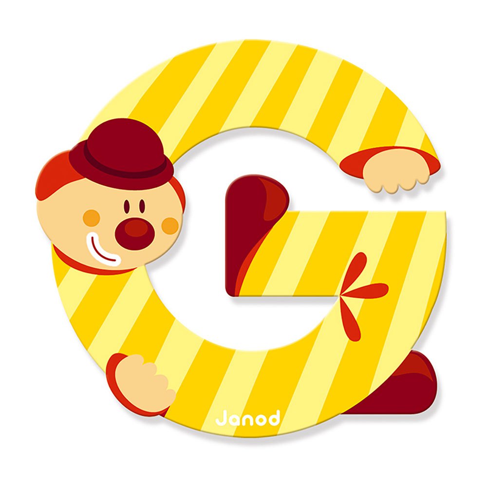 Lettera G in legno Clown - Janod - Art. 04548