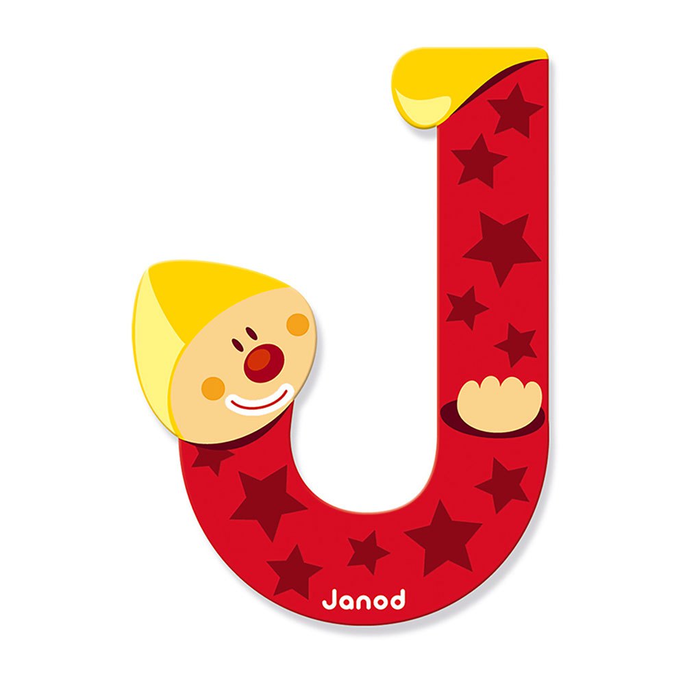 Lettera J in legno Clown - Janod - Art. 04551