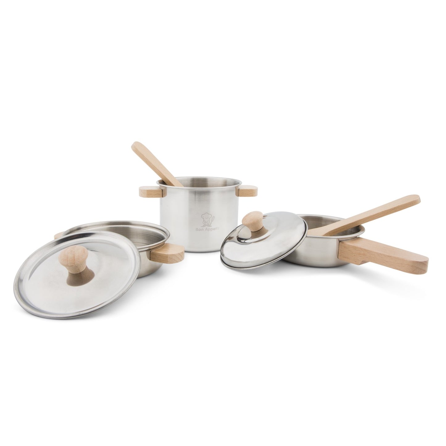 Set Pentolini in Legno e Metallo - New Classic Toys - Art. 10640