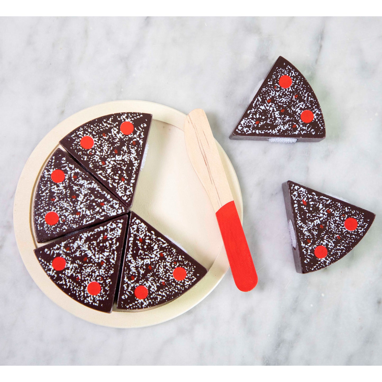 Torta al cioccolato in Legno da tagliare - New Classic Toys - Art. 10584