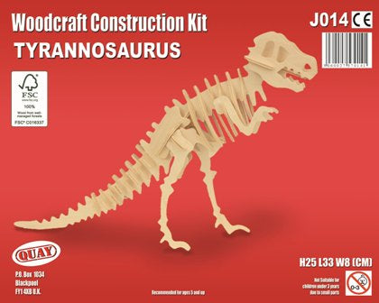 Kit costruzione T-Rex in legno - QUAY - Art. J014
