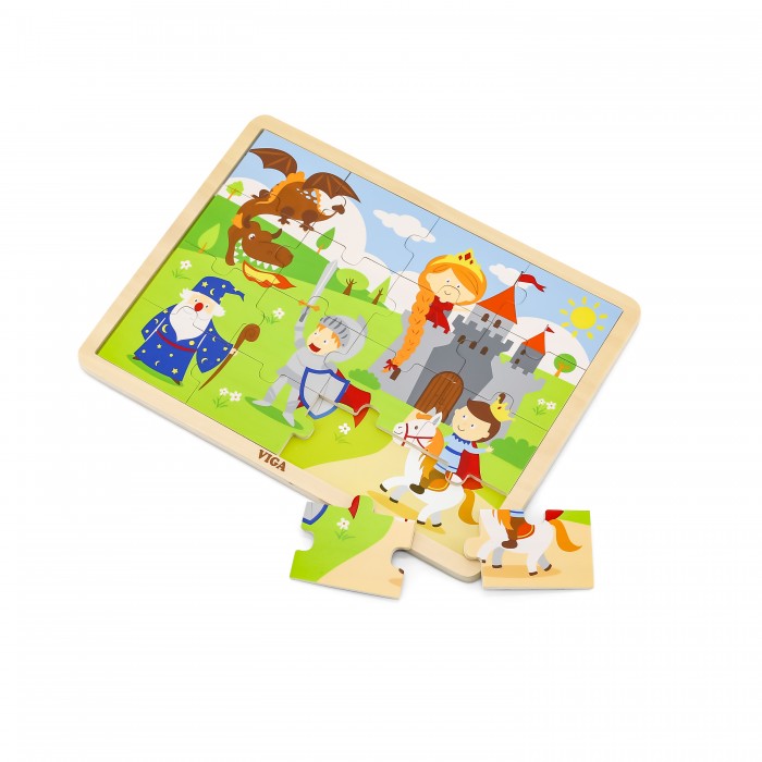 Puzzle Castello in legno 16 pezzi - Viga - Art. 51458