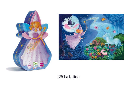 Puzzle La Fata e l'Unicorno, 36 pezzi - Djeco - Art. 07225