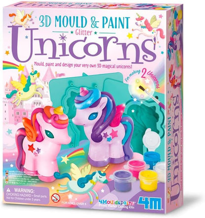 Kit Modella e Dipingi Unicorni 3D - 4M - Art. 4770