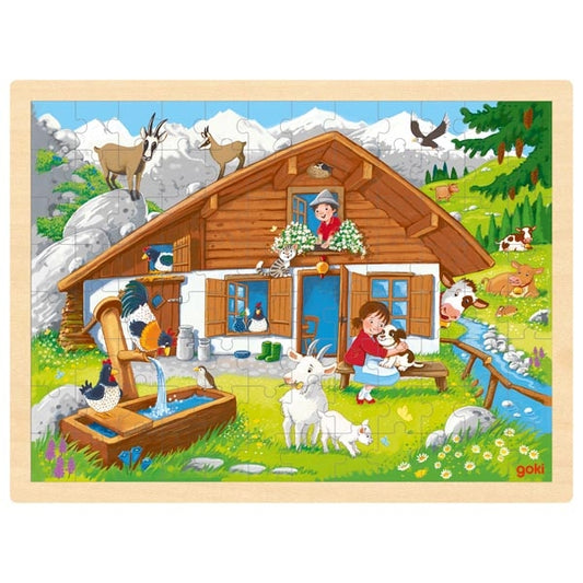 Puzzle delle Alpi in legno - Goki - Art. 57381