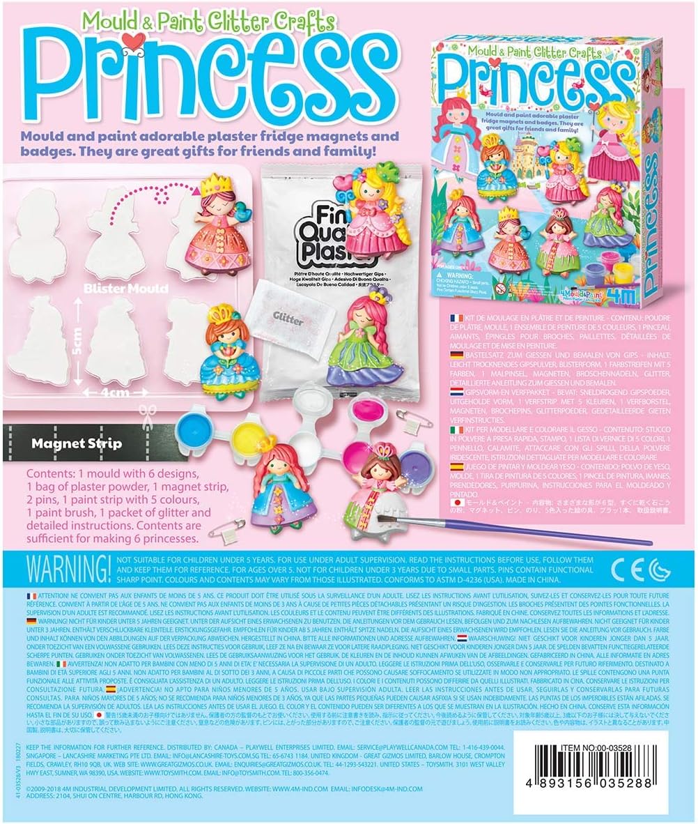 Kit Modella e Dipingi Principesse - 4M - Art. 3528