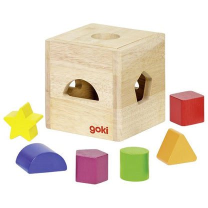 Cubo in Legno con forme colorate - Goki - Art. 58628