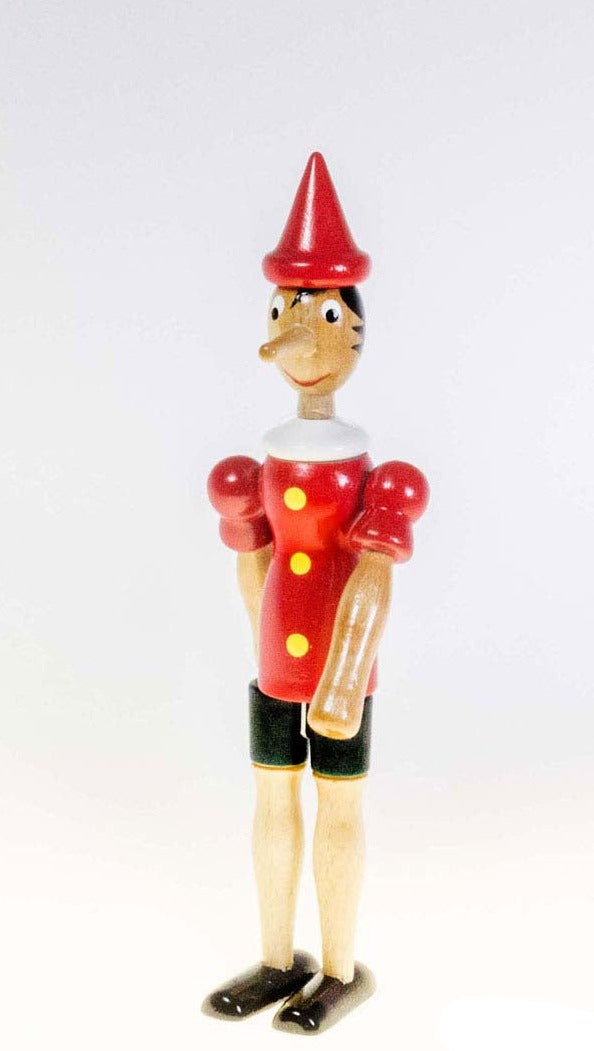 Burattino Pinocchio in Legno, cm 24 - C2 Rainoldi - Art. CP024