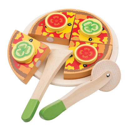 Pizza alle verdure in Legno da tagliare - New Classic Toys - Art. 10587