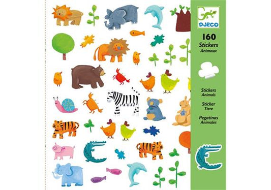 Adesivi Animali 160 pezzi - Djeco - Art. 08841