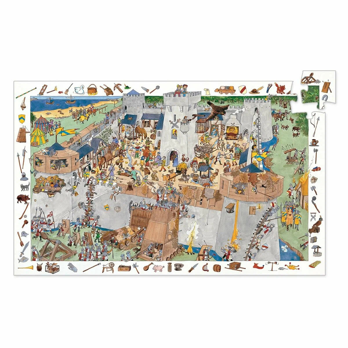 Puzzle Castello 100 pz - Djeco - Art. 07503