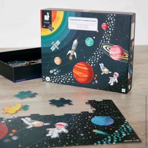 Puzzle Educativo: Il Sistema Solare, 100 pezzi - Janod - Art. 02678