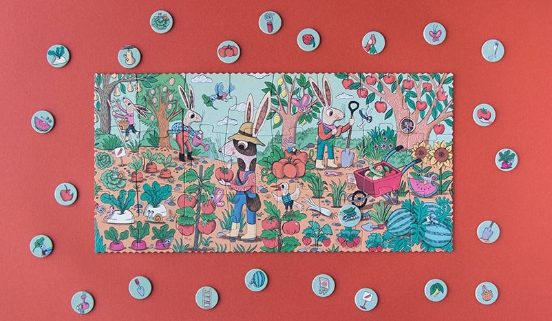 Puzzle Il Giardino del Coniglietto, 24 pezzi - Londji - Art. PZ568U