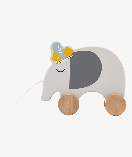 Elefante in legno da Trainare - Tryco - Art. 303023