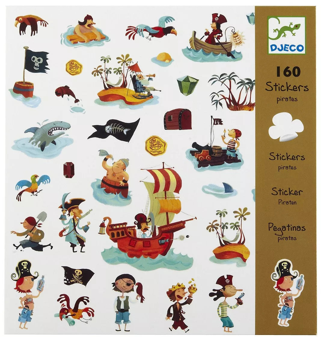 Adesivi Pirata 160 pezzi - Djeco - Art. 08839