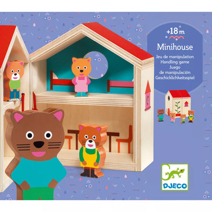 Minihouse con Casa e famiglia di Gattini - Djeco - Art. 06385