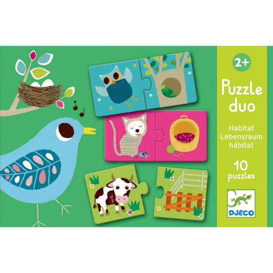 Puzzle Duo: Habitat - Djeco - Art. 08164