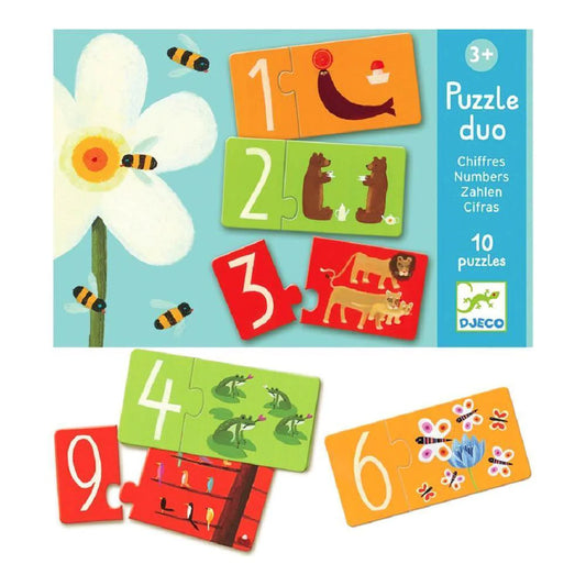 Puzzle Duo: Numeri - Djeco - Art. 08151
