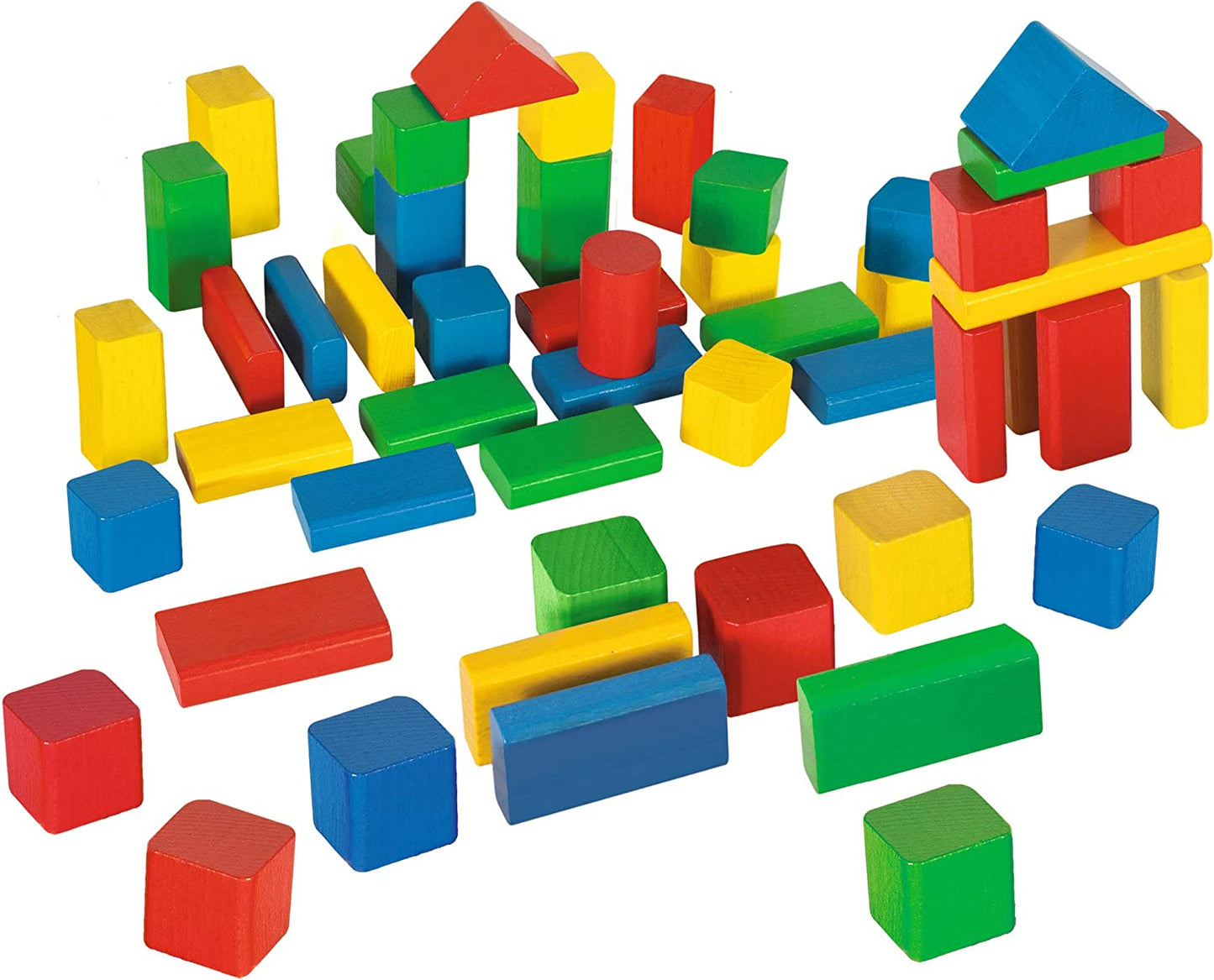 Cubetti colorati in legno 50 pz - Eichhorn - Art. 10005