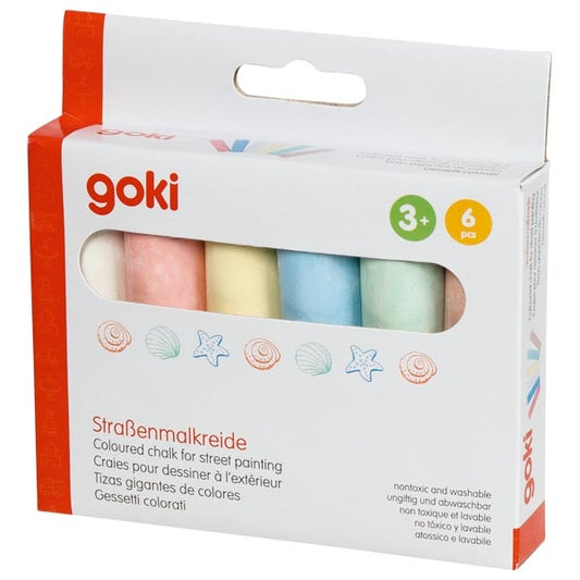 Gessetti colorati MAXI 6 pz - Goki - Art. SP406