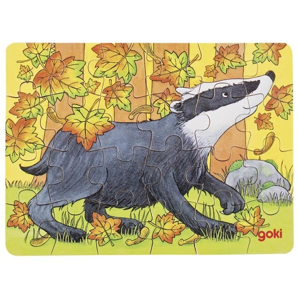 Mini Puzzle animali della foresta - Goki - Art. 57899